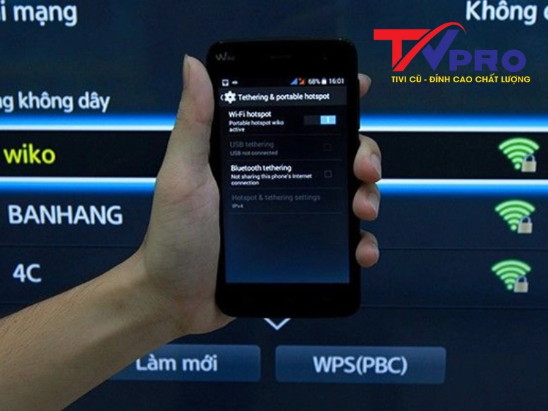 Kết nối mang internet trên tivi Samsung