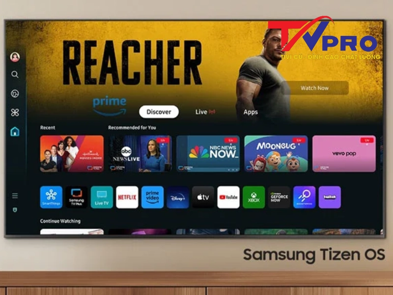Hệ điều hành Tizen Os trên tivi Samsung 55 inch 